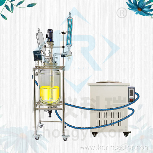 CE glass lined lab reactor 100l